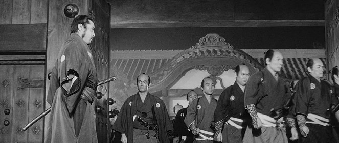 Sanjuro - Samuraj znikąd - Z filmu - Toshirō Mifune, Tatsuya Nakadai
