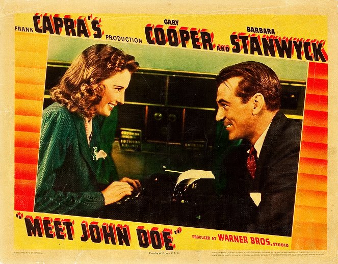 L'Homme de la rue - Cartes de lobby - Barbara Stanwyck, Gary Cooper