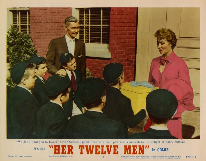 Her Twelve Men - Cartões lobby - Barry Sullivan, Greer Garson