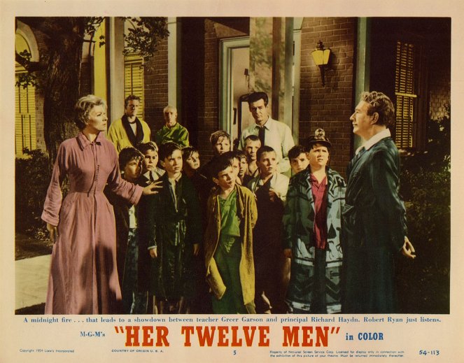 Her Twelve Men - Fotosky - Greer Garson, James Arness, Robert Ryan, Richard Haydn