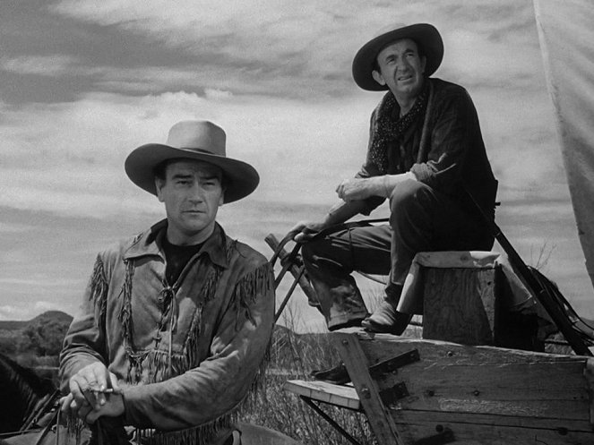 Vörös folyó - Filmfotók - John Wayne, Walter Brennan