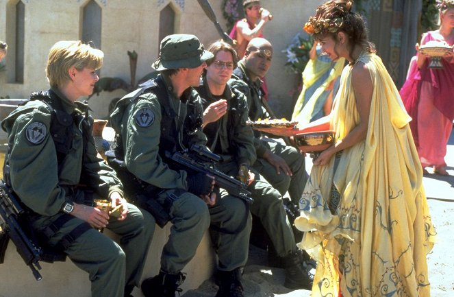 Stargate Kommando SG-1 - Die Auserwählten - Filmfotos - Amanda Tapping, Michael Shanks, Christopher Judge, Bobbie Phillips