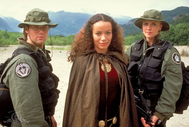 Stargate SG-1 - Le Marteau de Thor - Tournage - Michael Shanks, Galyn Görg, Amanda Tapping