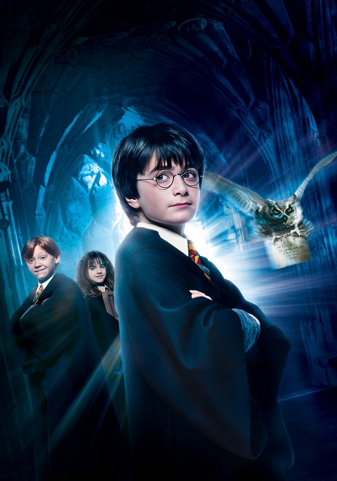 Harry Potter y la Piedra Filosofal - Promoción - Rupert Grint, Emma Watson, Daniel Radcliffe