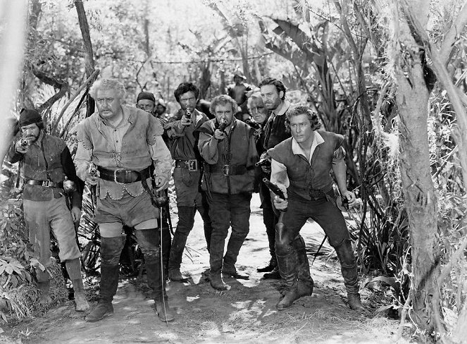 Der Herr der sieben Meere - Filmfotos - Alan Hale, Errol Flynn