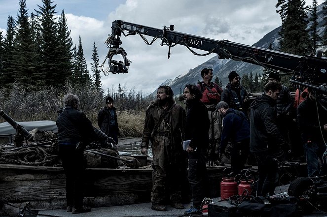 A visszatérő - Forgatási fotók - Leonardo DiCaprio, Alejandro González Iñárritu
