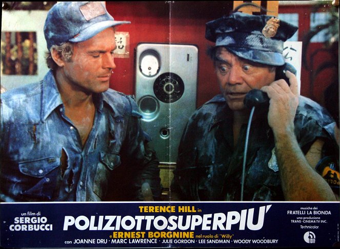 Der Supercop - Lobbykarten - Terence Hill, Ernest Borgnine