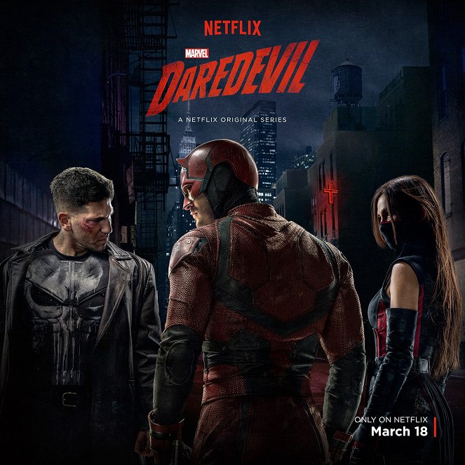Marvel's Daredevil - Season 2 - Werbefoto - Jon Bernthal, Charlie Cox, Elodie Yung