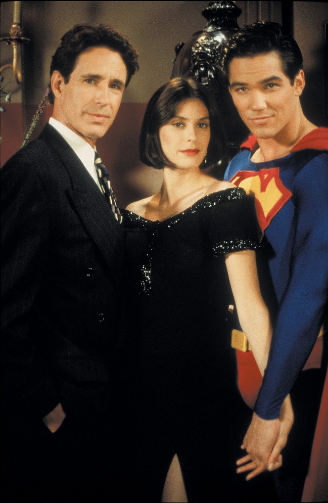 Superman - Die Abenteuer von Lois & Clark - Werbefoto - John Shea, Teri Hatcher, Dean Cain