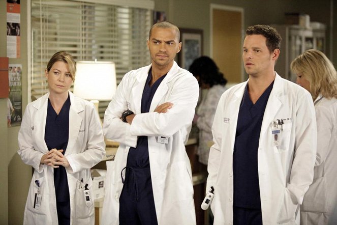 Grey's Anatomy - Season 9 - I Saw Her Standing There - Photos - Ellen Pompeo, Jesse Williams, Justin Chambers