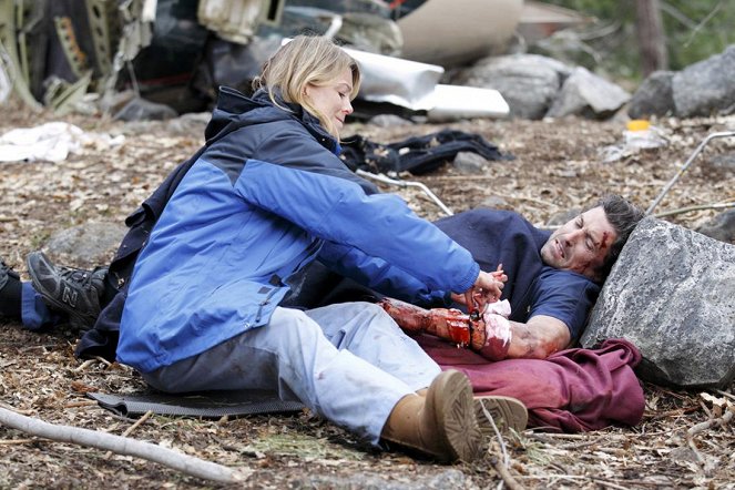 Grey's Anatomy - Flight - Photos - Ellen Pompeo, Patrick Dempsey
