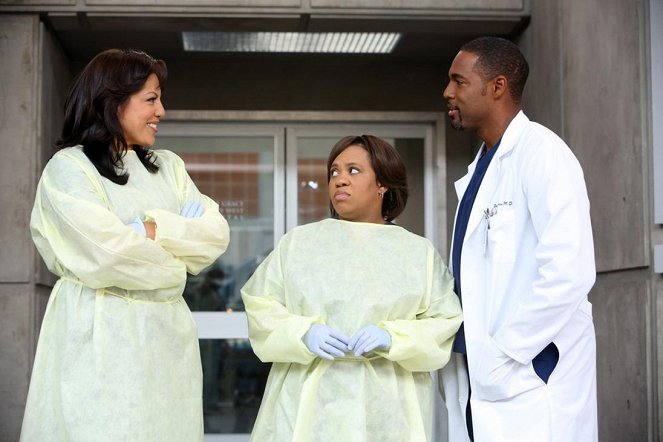 Grey's Anatomy - Season 8 - Flight - Van film - Sara Ramirez, Chandra Wilson, Jason George