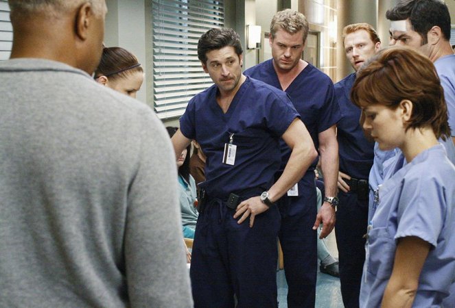 Grey's Anatomy - Die jungen Ärzte - Ein einfacher Fehler - Filmfotos - Patrick Dempsey, Eric Dane, Kevin McKidd, Nora Zehetner