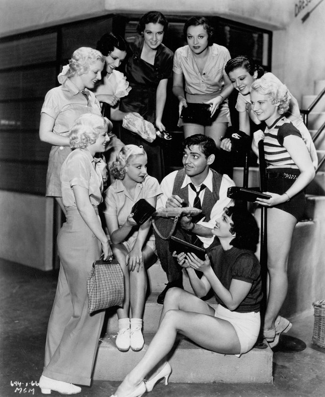 Tančící Venuše - Z nakrúcania - Clark Gable