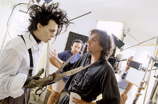 Saksikäsi Edward - Kuvat kuvauksista - Johnny Depp, Tim Burton