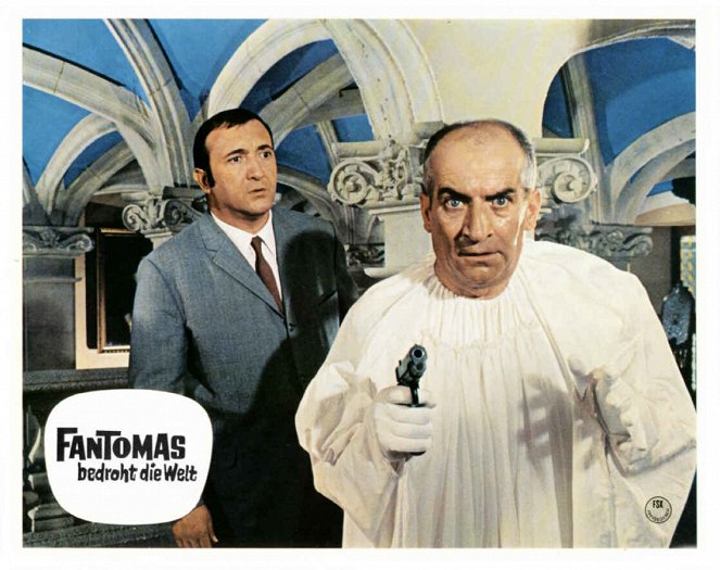 Fantomas Contra a Scotland Yard - Cartões lobby - Jacques Dynam, Louis de Funès