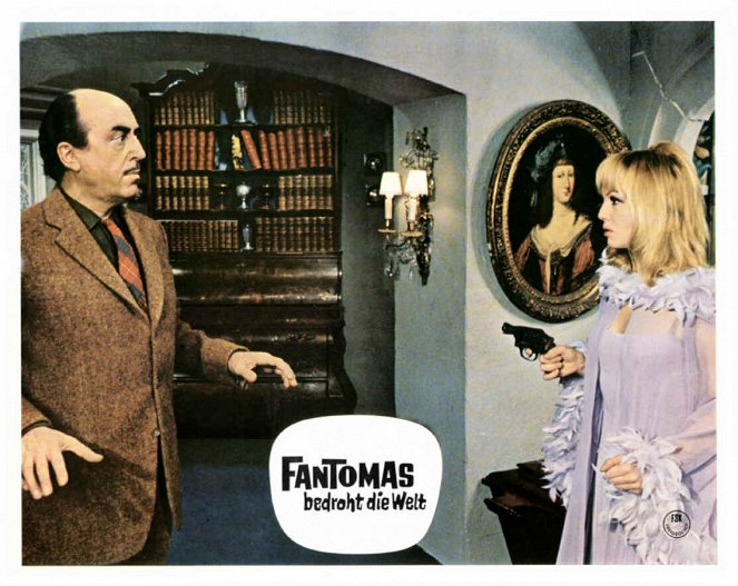 Fantomas vs. Scotland Yard - Lobby Cards - Jean-Roger Caussimon, Mylène Demongeot