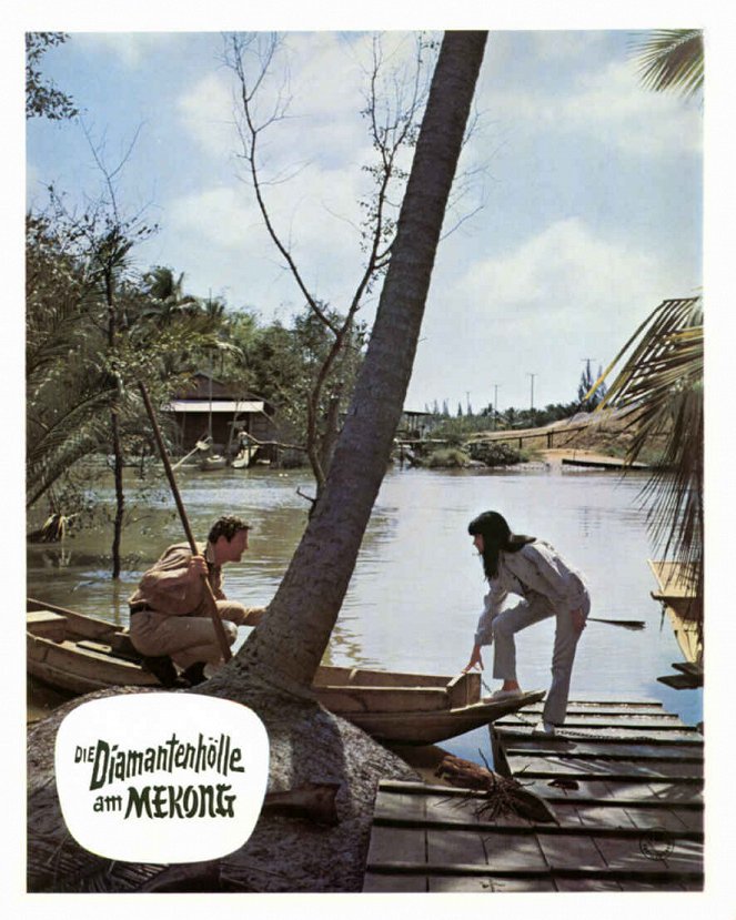 Die Diamantenhölle am Mekong - Lobbykarten - Brad Harris, Michèle Mahaut