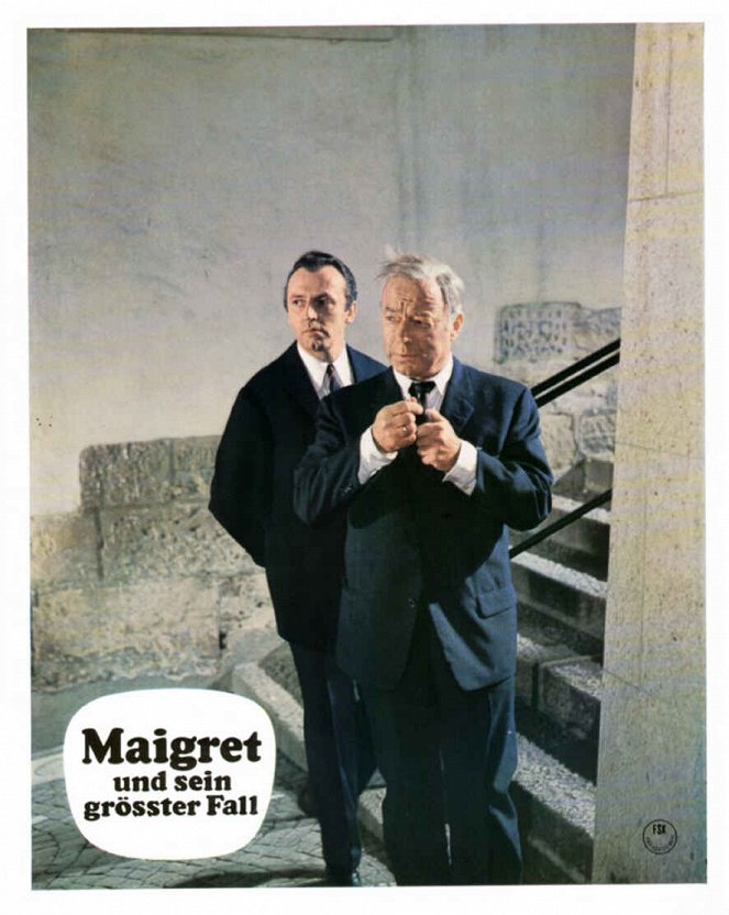 Maigret und sein größter Fall - Lobbykaarten - Eddi Arent, Heinz Rühmann