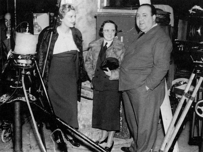 Les 39 marches - Tournage - Madeleine Carroll, Alfred Hitchcock