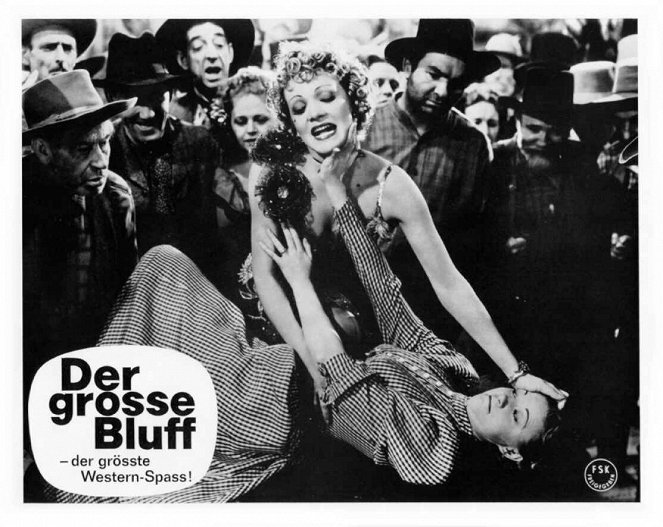 Der große Bluff - Lobbykarten - Marlene Dietrich, Una Merkel