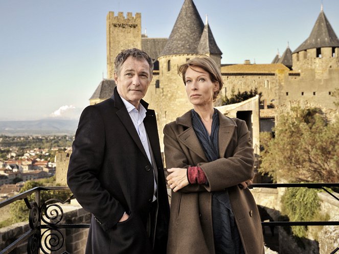 Meurtres à... - Season 2 - Meurtres à Carcassonne - Filmfotos - Bruno Wolkowitch, Rebecca Hampton