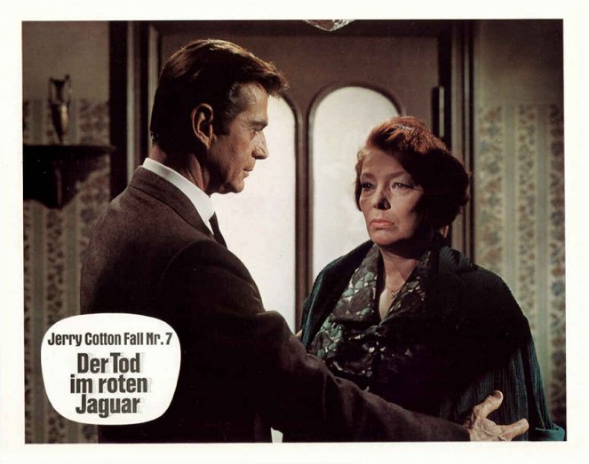 Der Tod im roten Jaguar - Lobbykarten - George Nader, Ilse Steppat
