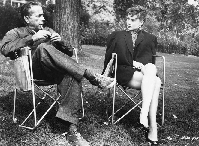 Sabrina - De filmagens - Humphrey Bogart, Audrey Hepburn