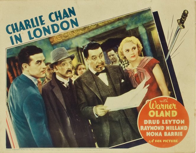 Charlie Chan in London - Lobbykaarten