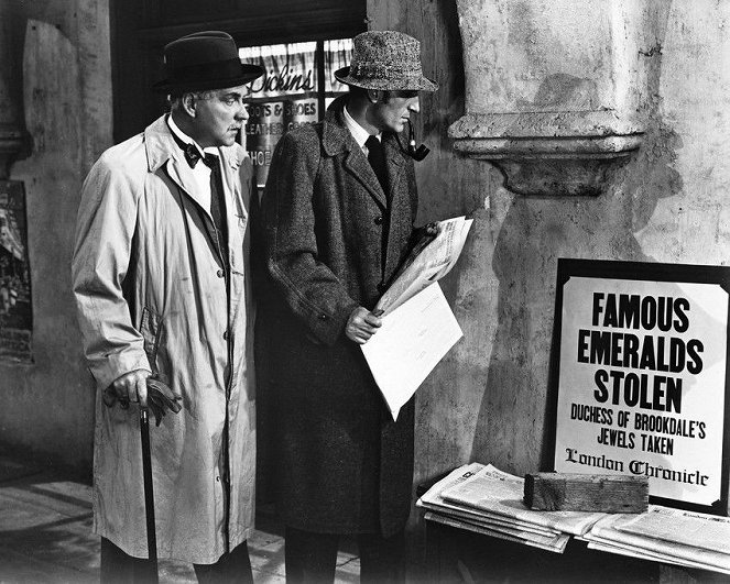Die Abenteuer des Sherlock Holmes - Filmfotos - Nigel Bruce, Basil Rathbone