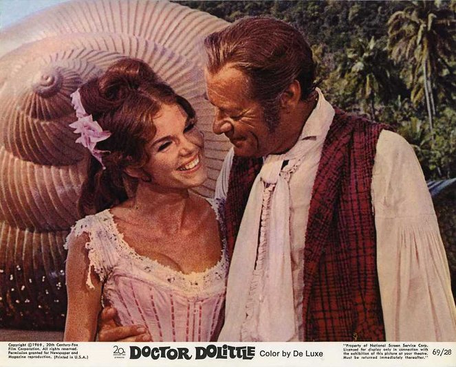 L'Extravagant docteur Dolittle - Cartes de lobby - Samantha Eggar, Rex Harrison