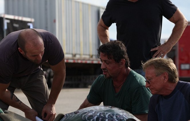 The Expendables - Dreharbeiten - Jason Statham, Sylvester Stallone