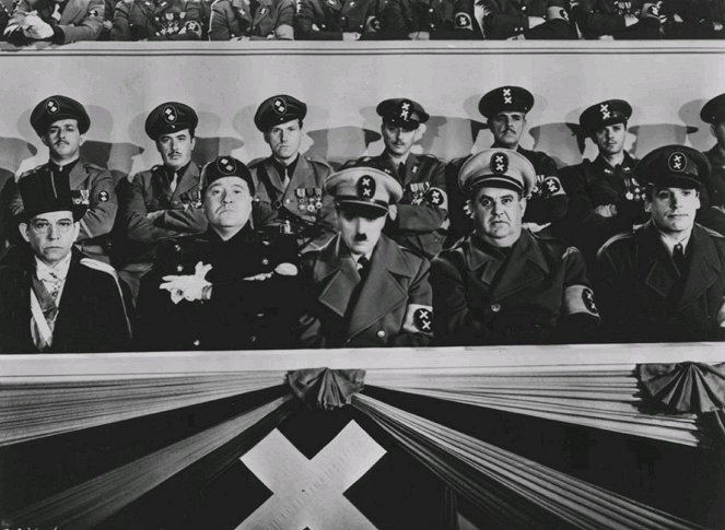 Diktátor - Z filmu - Jack Oakie, Charlie Chaplin, Billy Gilbert