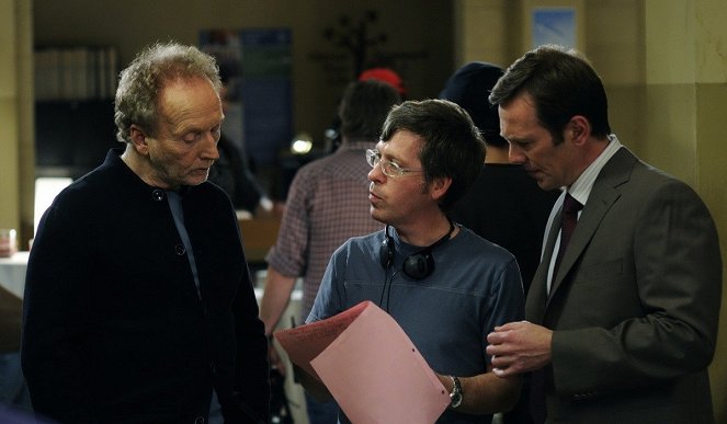 Saw VI - Dreharbeiten - Tobin Bell, Kevin Greutert, Peter Outerbridge