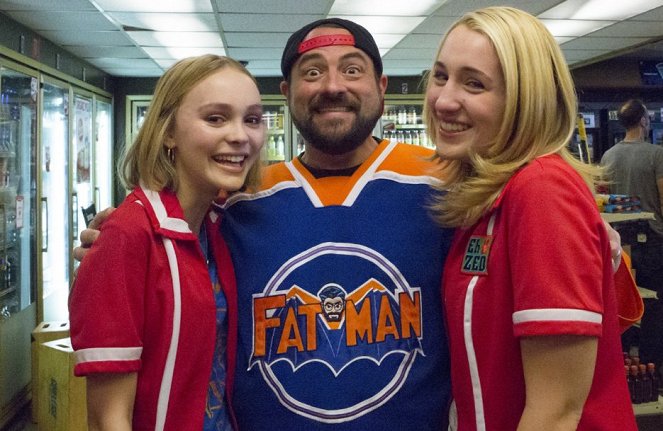 Yoga Hosers - Tournage - Lily-Rose Depp, Kevin Smith, Harley Quinn Smith
