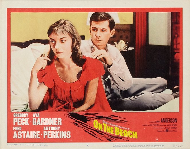 On the Beach - Lobby Cards - Donna Anderson, Anthony Perkins
