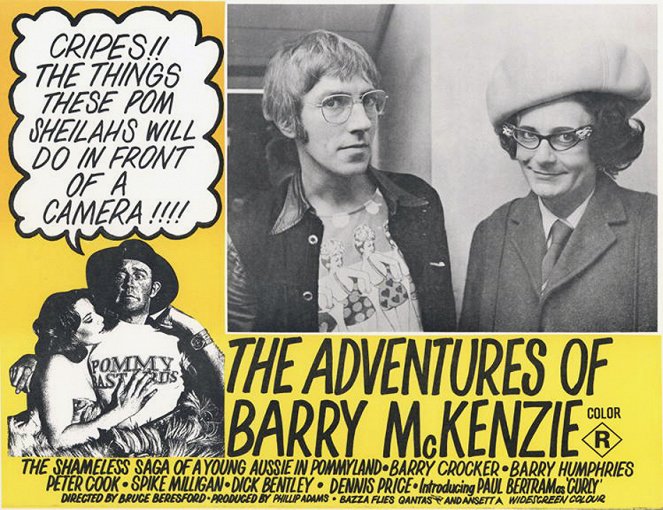 The Adventures of Barry McKenzie - Cartes de lobby