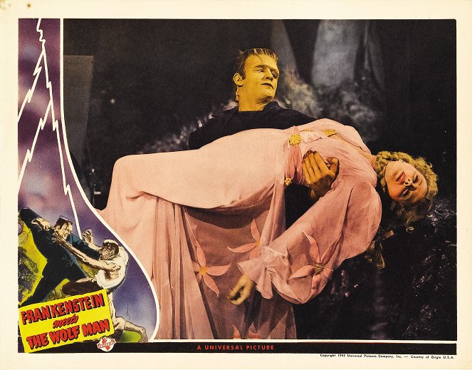 Frankenstein rencontre le Loup-garou - Cartes de lobby - Bela Lugosi, Ilona Massey