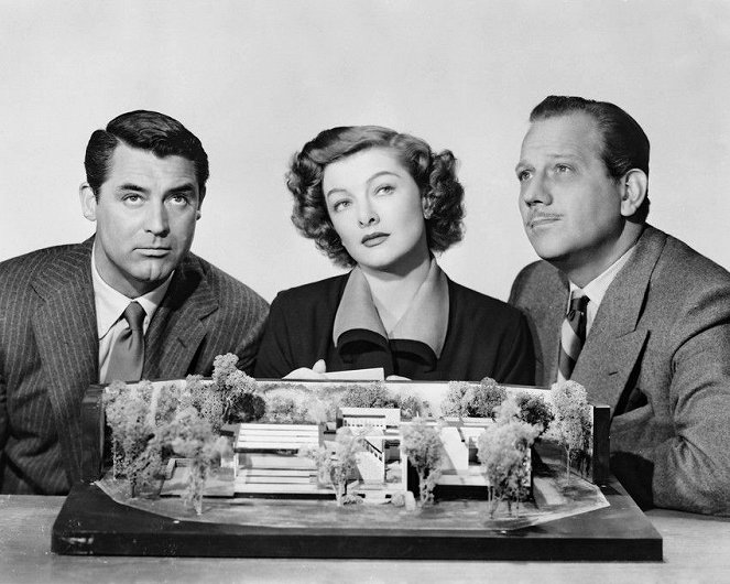 Madame wünscht sich ein Haus - Werbefoto - Cary Grant, Myrna Loy, Melvyn Douglas