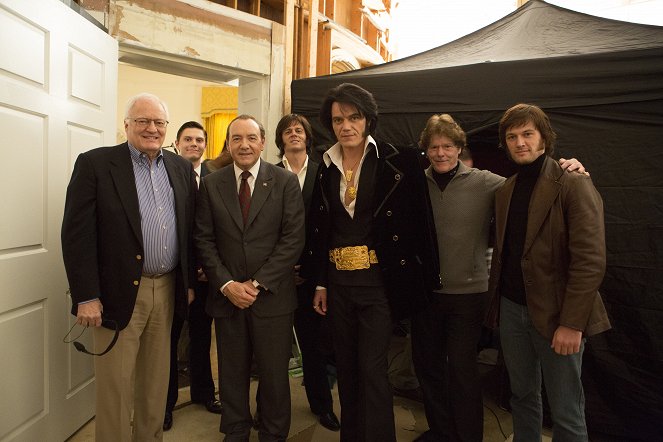 Elvis & Nixon - Z natáčení - Evan Peters, Kevin Spacey, Johnny Knoxville, Michael Shannon, Alex Pettyfer