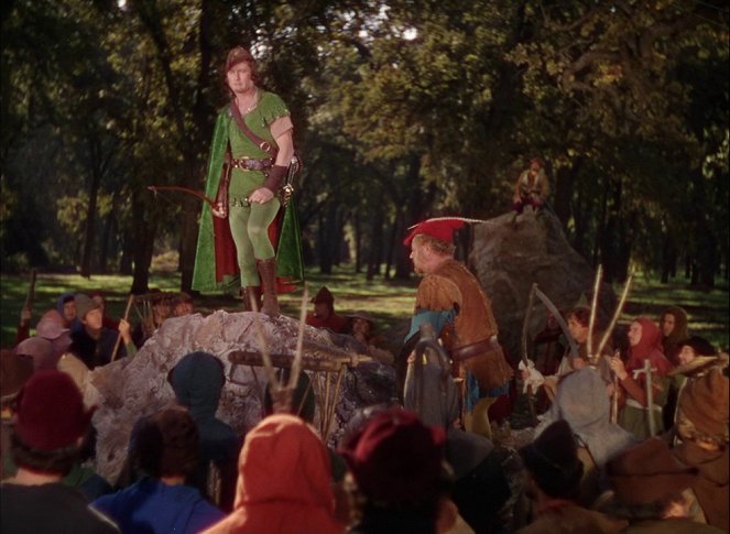 Robin Hood, König der Vagabunden - Filmfotos - Errol Flynn, Alan Hale
