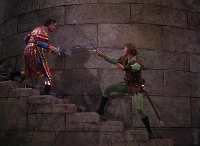 Dobrodružstvá Robina Hooda - Z filmu - Basil Rathbone, Errol Flynn