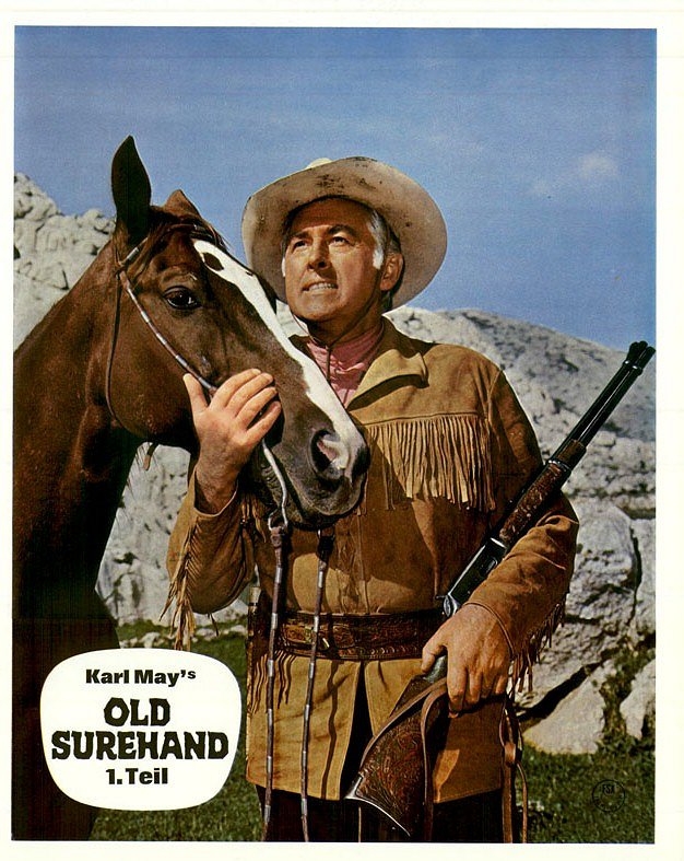 Old Surehand - Lobbykarten - Stewart Granger