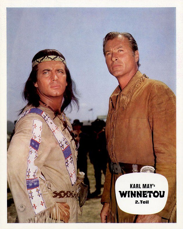 Winnetou II - Lobbykarten - Pierre Brice, Lex Barker