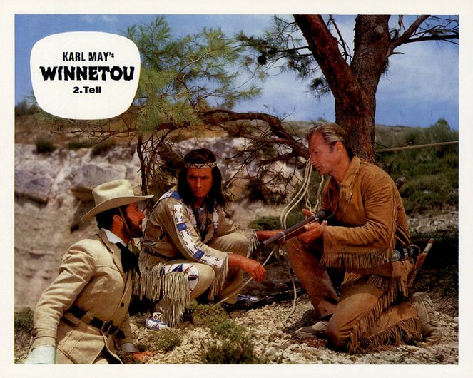 Winnetou - 2. Teil - Lobbykarten - Eddi Arent, Pierre Brice, Lex Barker