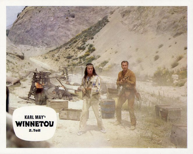 Winnetou II - Lobbykarten - Pierre Brice, Lex Barker