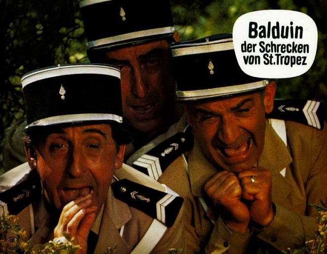 Le Gendarme en balade - Cartes de lobby - Jean Lefebvre, Guy Grosso, Louis de Funès