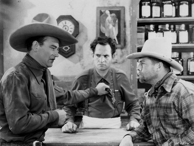 John Wayne - A bosszú hajnali lovasa - Filmfotók - John Wayne, Yakima Canutt, Reed Howes