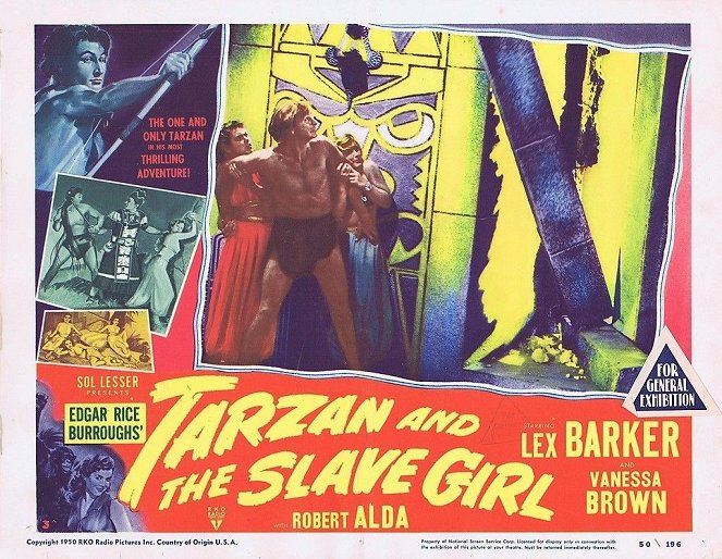 Tarzan und das Sklavenmädchen - Lobbykarten - Lex Barker