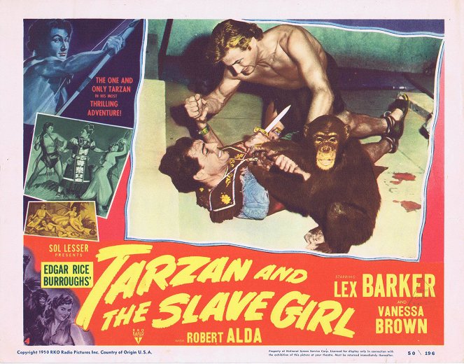 Tarzan and the Slave Girl - Cartões lobby - Lex Barker